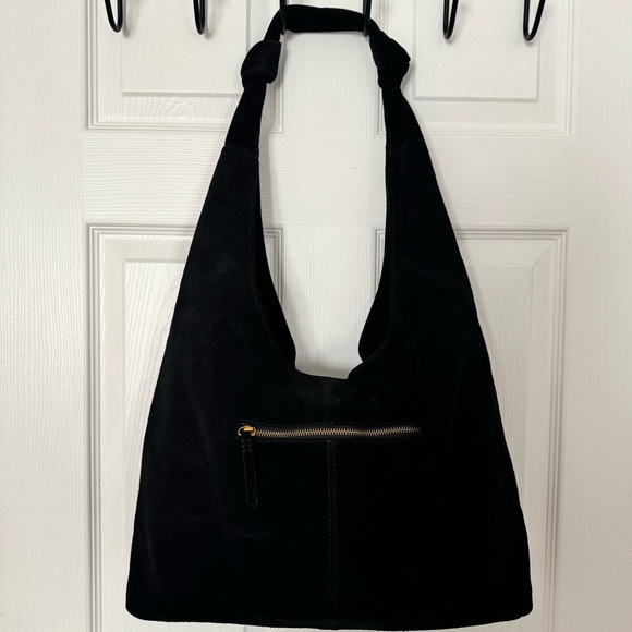 American leather Co. Marietta Knot Suede Hobo Bag - Picture 2 of 8